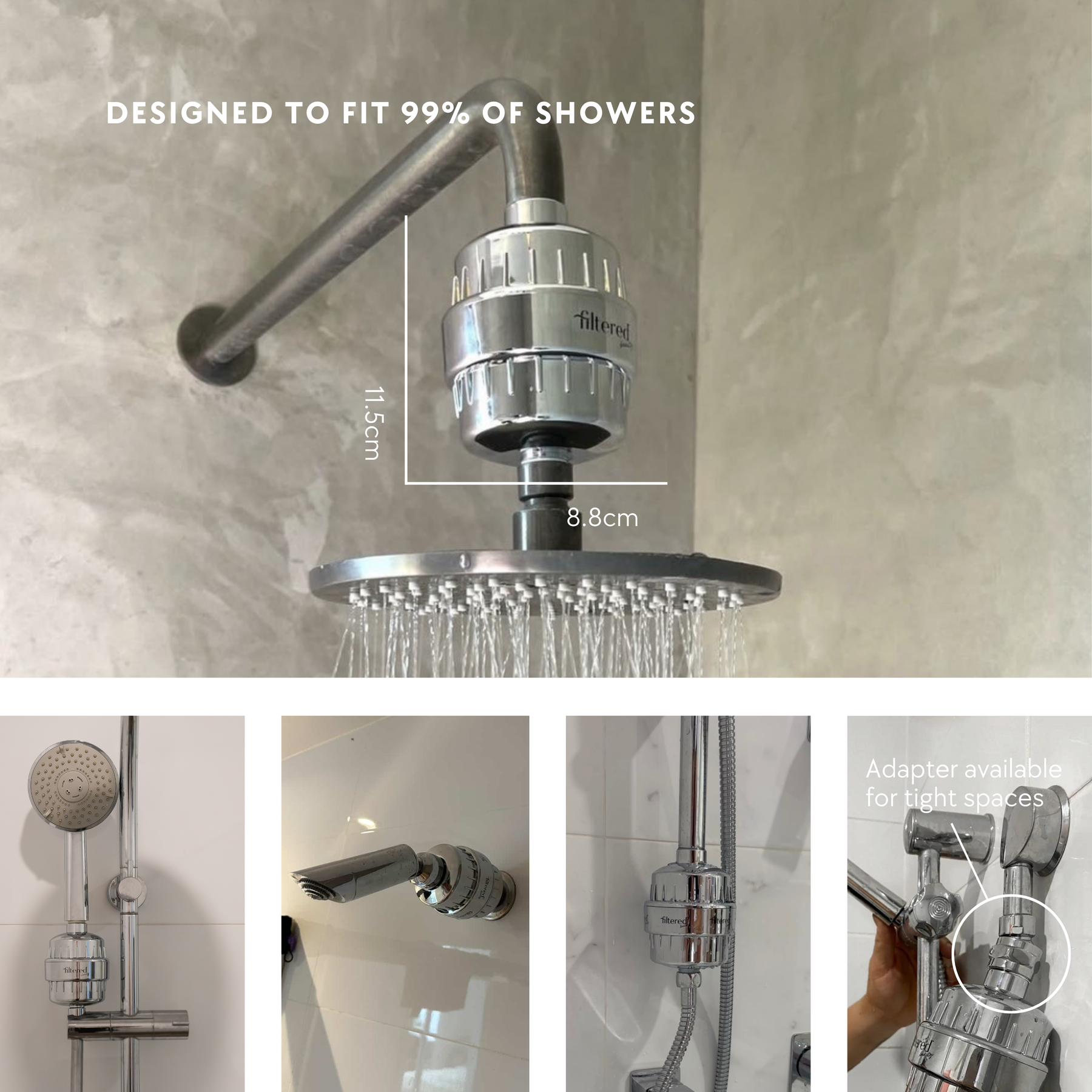Shower Purifier - Silver