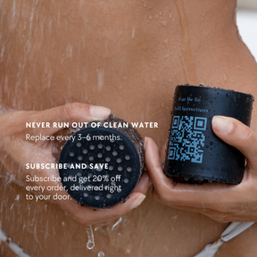 Dual Silver and Gold Shower Filter and Refill Bundle