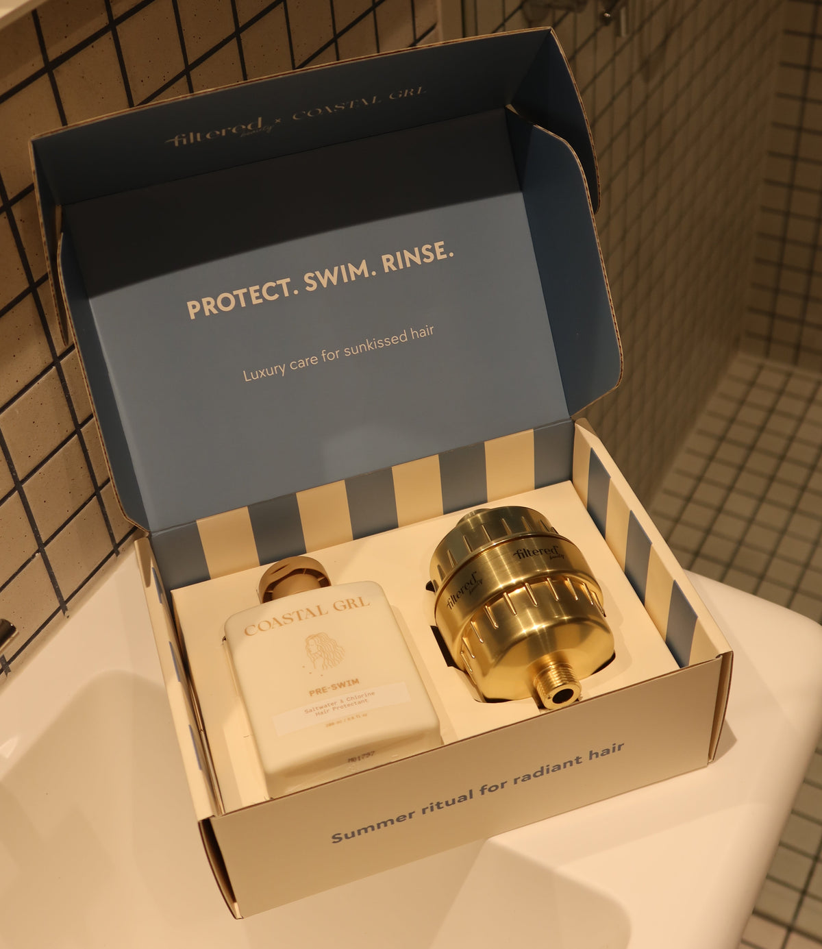 Filtered Beauty × Coastal GRL - The Hair Protection Duo - Gold